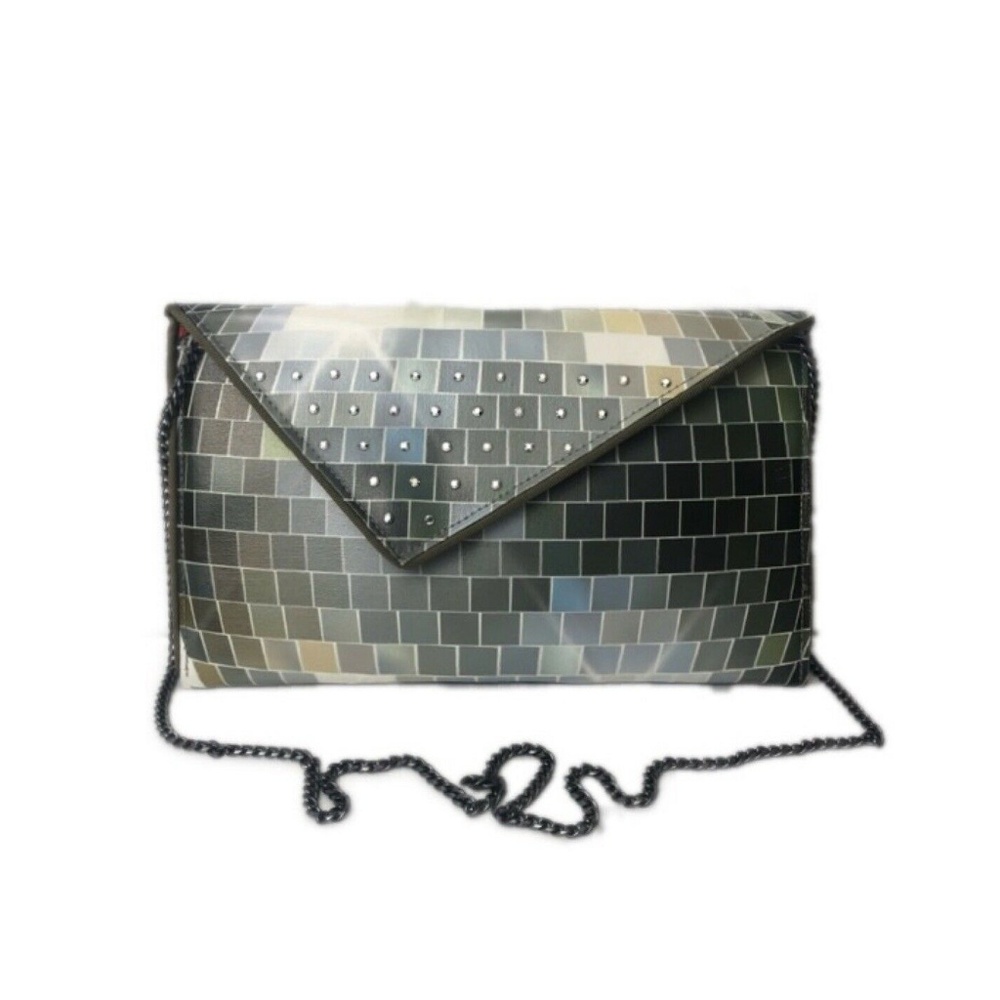 Kent Stetson Clutch Bag Disco Ball Crystals Chain